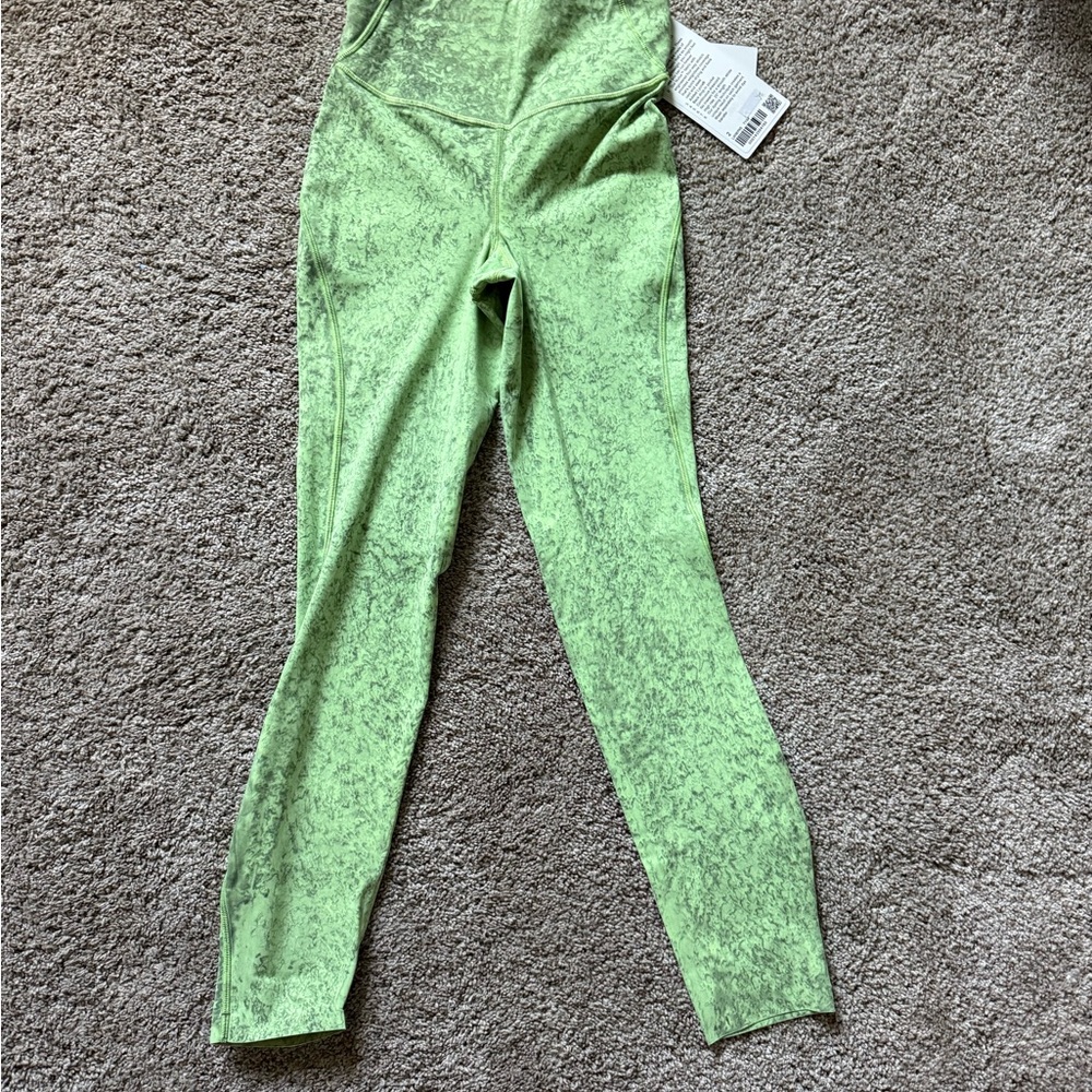 Lululemon Green Patterned Leggings